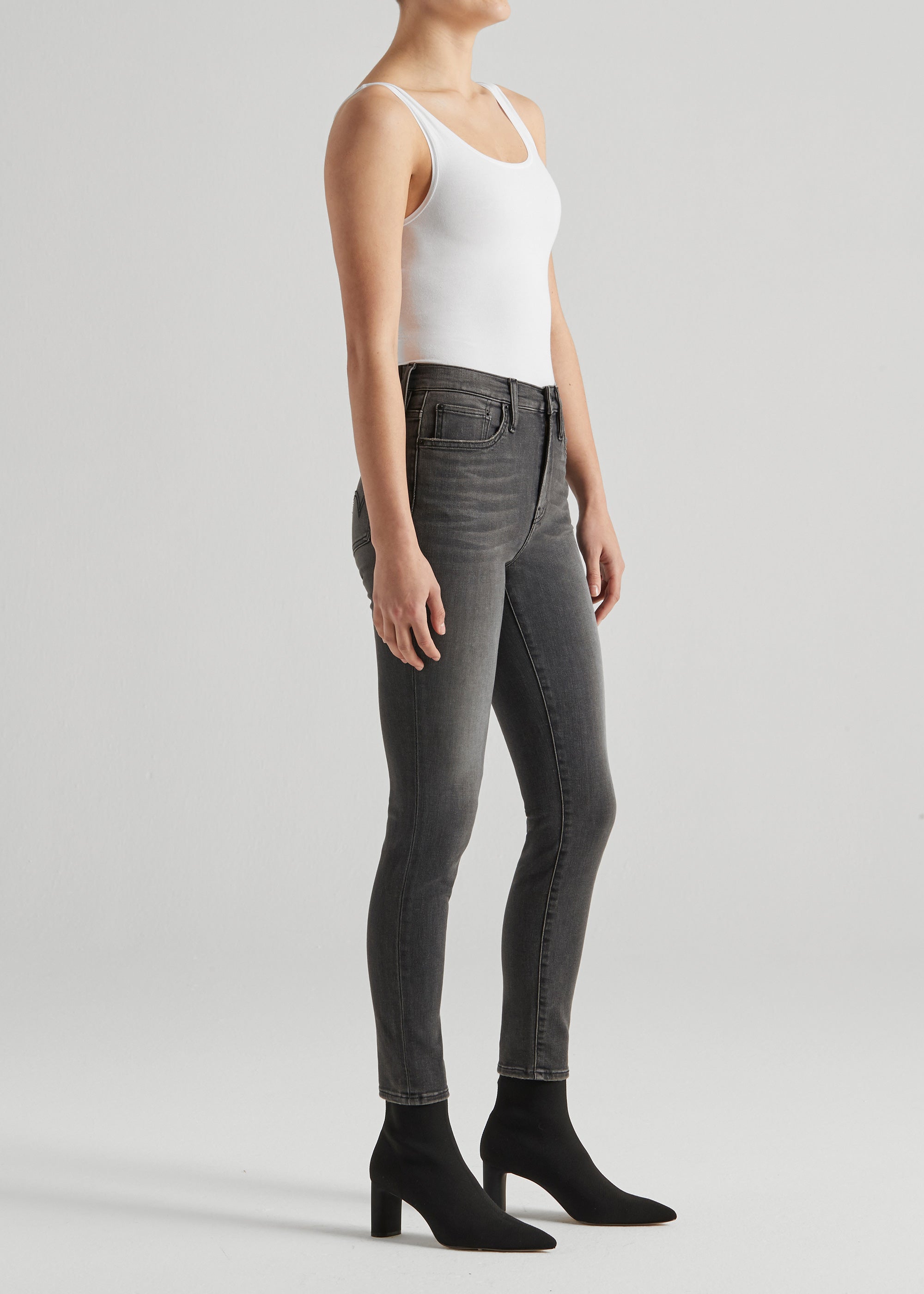 Candice Skinny  IN WASHED BLACK
